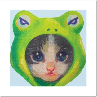 Froggy Cat Posters and Art